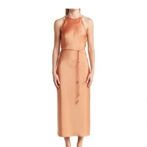 Nanuskha Satin Apricot Narita Dress - WITH TAGS